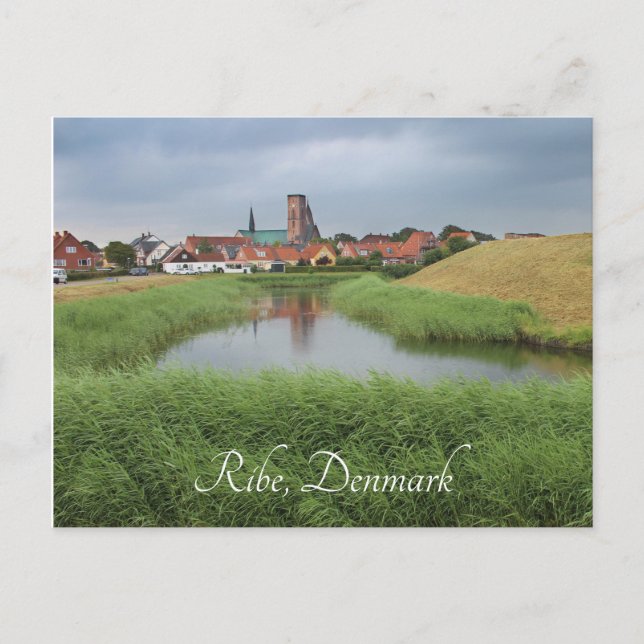 Riberhus und Ribe, Jutland, Dänemark Postkarte (Vorderseite)