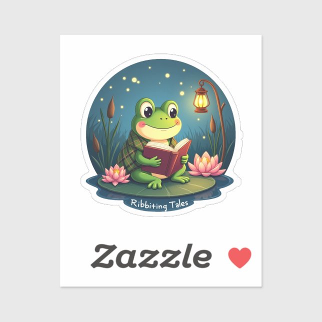 Ribstees - Niedlicher Froschsticker Aufkleber (Blatt)
