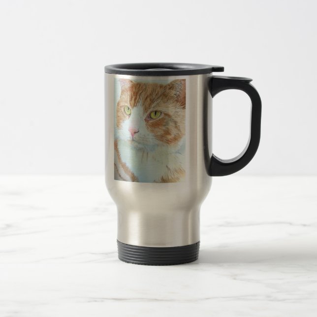 Ricane la tasse de voyage de chat (Droit)