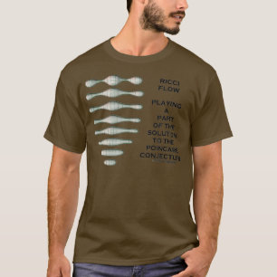Ricci Flow Solution PointCare Projektionstheorie T-Shirt
