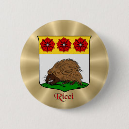 Ricci Historischer Schild über Golden Sunburst Button