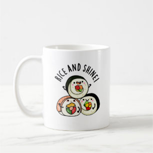 Rice and Shine Funny Sushi Roll Puff Kaffeetasse