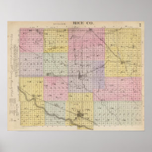 Rice County, Kansas Poster