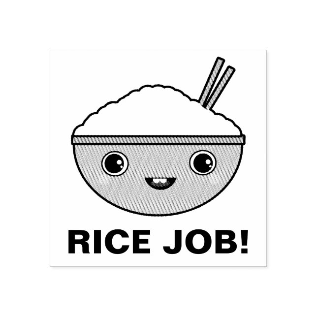 Rice Job Gummistempel (Prägung)