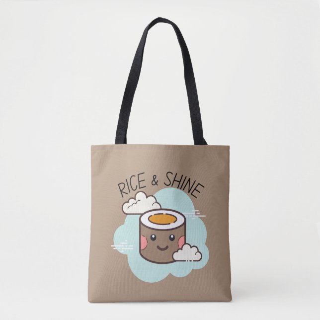 Rice & Shine Kawaii Sushi Tasche (Vorderseite)