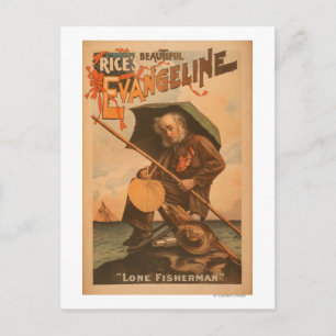 Rices wunderschöne Evangeline "Lone Fisherman" Postkarte