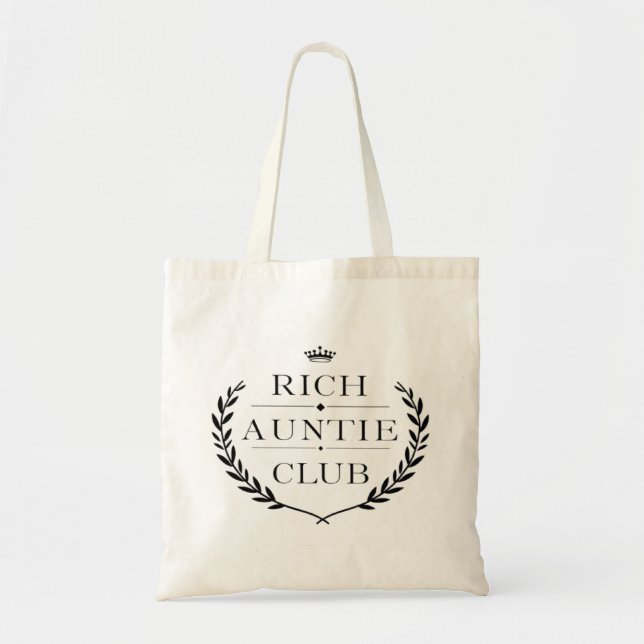 Rich Auntie Club Tragetasche (Vorne)