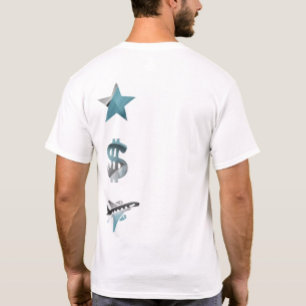 RICH Back Imprimer T-shirt Tendance Océan Bleu Abs