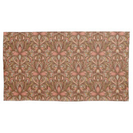 Rich Clay Art Nouveau Floral King Pillow Case Kissenbezug