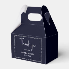 Rich Dark Blue Gastgeschenk Hochzeit Box Geschenkschachtel