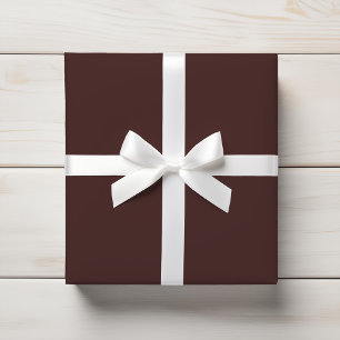 Rich Dark Chocolate Brown Solid Color Geschenkpapier