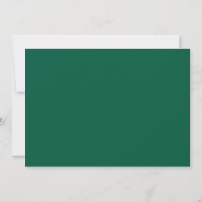 Rich Dark Green Einladung (Vorderseite)