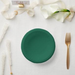Rich Dark Green Paper Bowls Pappteller
