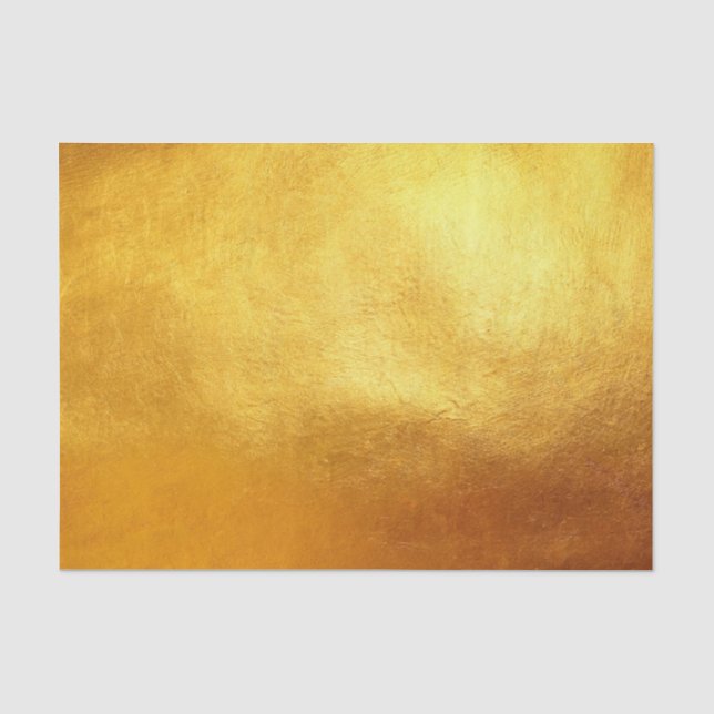 Rich Elegant Luxury Christmas Metalic Gold Foil Seidenpapier (Vorderseite)