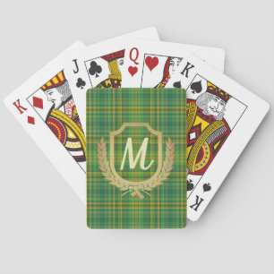 Rich Green Tartan (Kariert) Custom Spielkarten