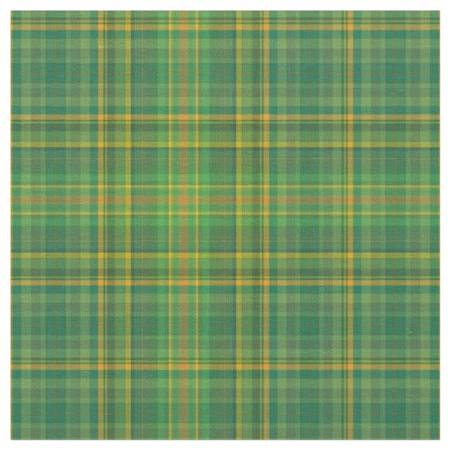Rich Green Tartan (Kariert) Custom Stoff (Nahaufnahme)