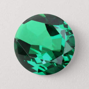 Rich grün Emerald May Geburtstagsstein Button