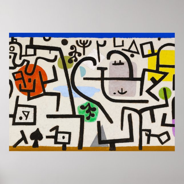 Rich Harbour von Paul Klee Poster (Vorne)