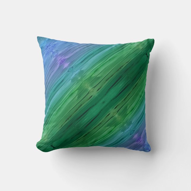 Rich indigo, deep green, and amethyst kissen (Vorderseite)