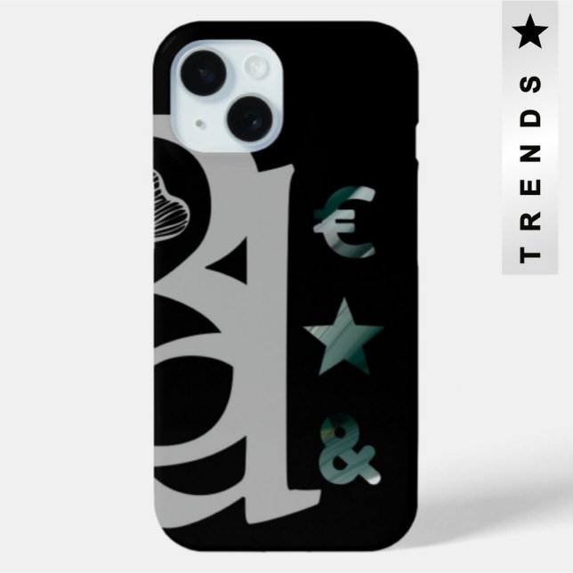 RICH iPhone Fälle Trend Abstrakt Schwarz-weiß grün Case-Mate iPhone Hülle (Von Creator hochgeladen)