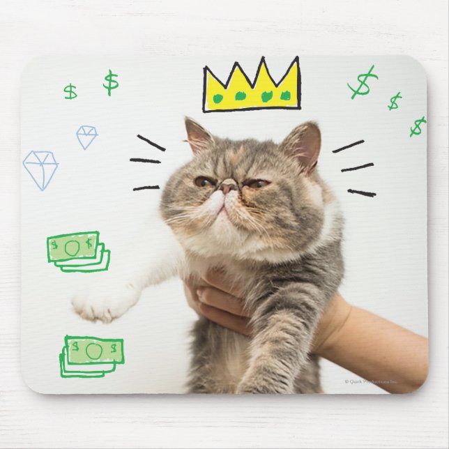 Rich King Cat Mousepad (Vorne)