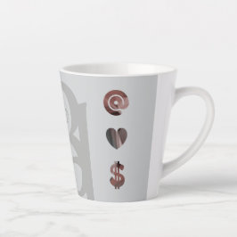 RICH Latte Tasse Abstrakter Trend Innendekoration 
