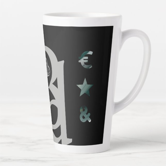 RICH Latte Tasse Abstrakter Trend Räume Grün (Rechts)