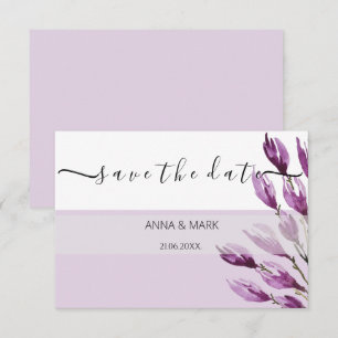 Rich Magnolia Pastel Lila Violett Handgemalt