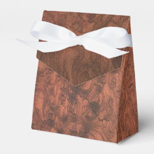 Rich Mahogany Holztextur Drucken Geschenkschachtel