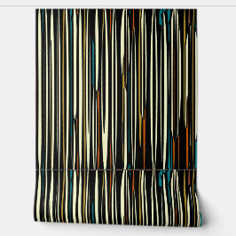 Rich mehrfarbiges Holzdesign Tapete