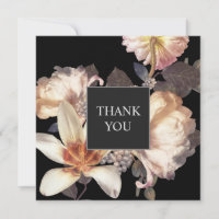 Rich Moody Floral Elegant Square Vielen Dank
