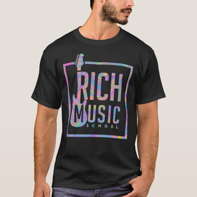 Rich Music Logo Shirt Pastel Marble (Vorderseite)