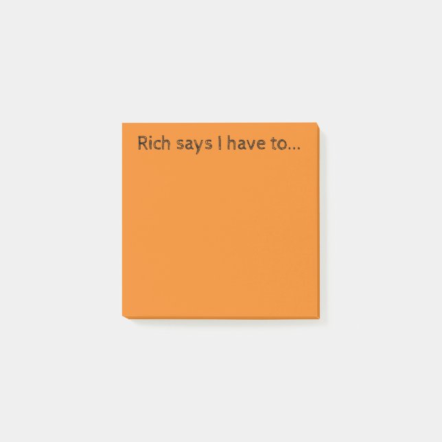 Rich Notes Post-it Klebezettel (Vorderseite)