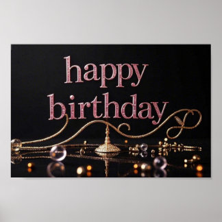 Rich Pink Blush luxuriös elegant extravagant Poster