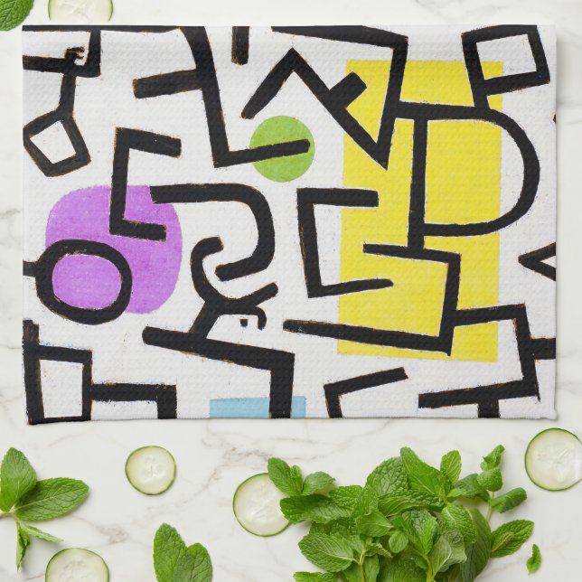 Rich Port, Paul Klee Geschirrtuch (Gefaltet)