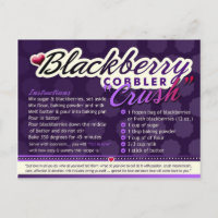 Rich Recipes BLACKBERRY COBBLER CRUSH