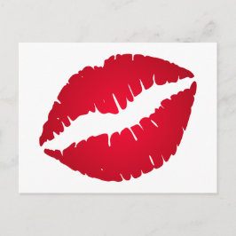Rich Red Lipstick Postkarte