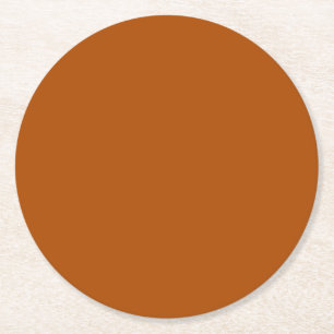 Rich sienna braune Farbe bereit, um die Farbe anzu Runder Pappuntersetzer