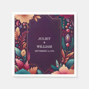 Rich Soft Aquamarin Fall Gem Bold Jewel Tone Weddi Serviette