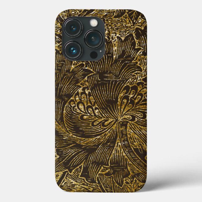 Rich Stylish Black and Gold Luxury Case-Mate iPhone Hülle (Rückseite)