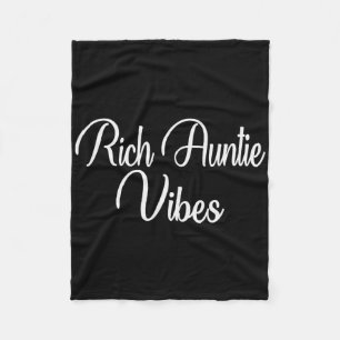Rich Tantchen Vibes Tante Women Best Aunty Mütter Fleecedecke