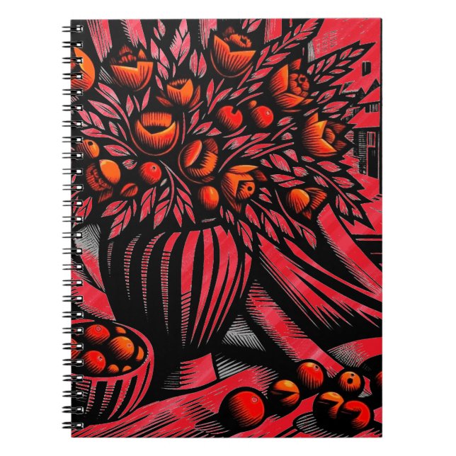 Rich Woodcut-inspiriertes Design Notizblock (Vorderseite)