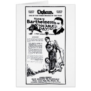 Richard Barthelmess 1922 annonces vintages de film