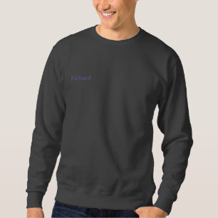 Richard bestickte Mans Name, Besticktes Sweatshirt