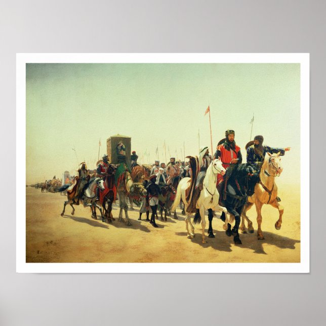 Richard Coeur de Lion auf dem Weg nach Jerusalem Poster (Vorne)