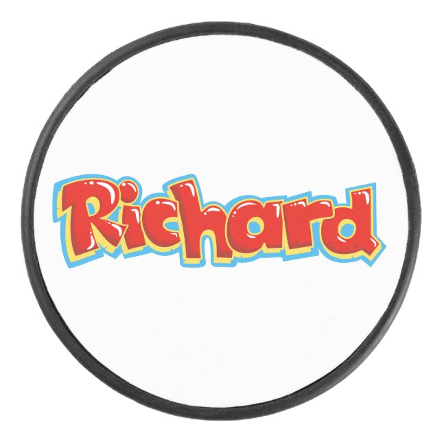 Richard Graffiti Eishockey Puck (Vorderseite)