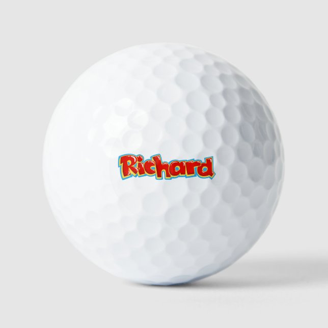 Richard Graffiti Golfball (Vorderseite)