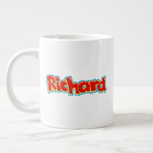 Richard Graffiti Jumbo-Tasse (Links)