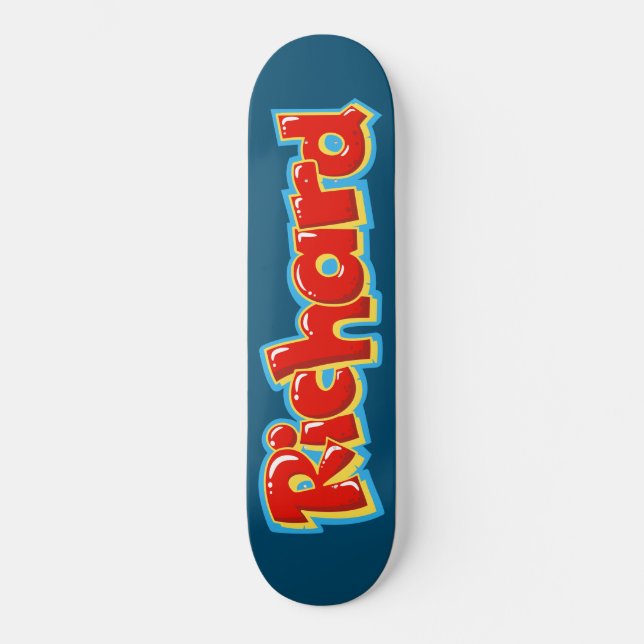 Richard Graffiti Skateboard (Vorderseite)