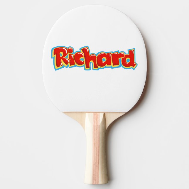 Richard Graffiti Tischtennis Schläger (Vorderseite)